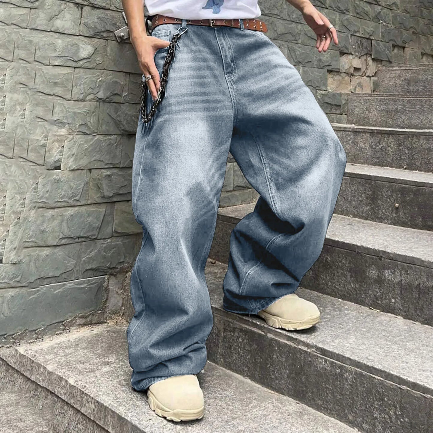 Vintage Baggy Denim Jeans.