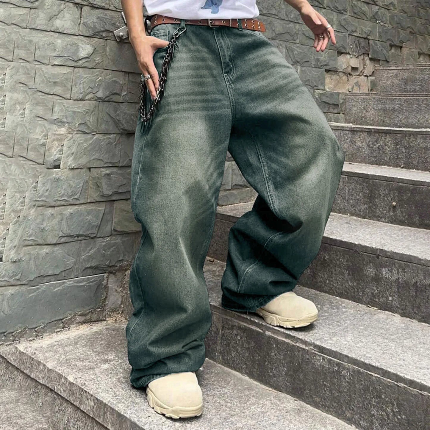 Vintage Baggy Denim Jeans.