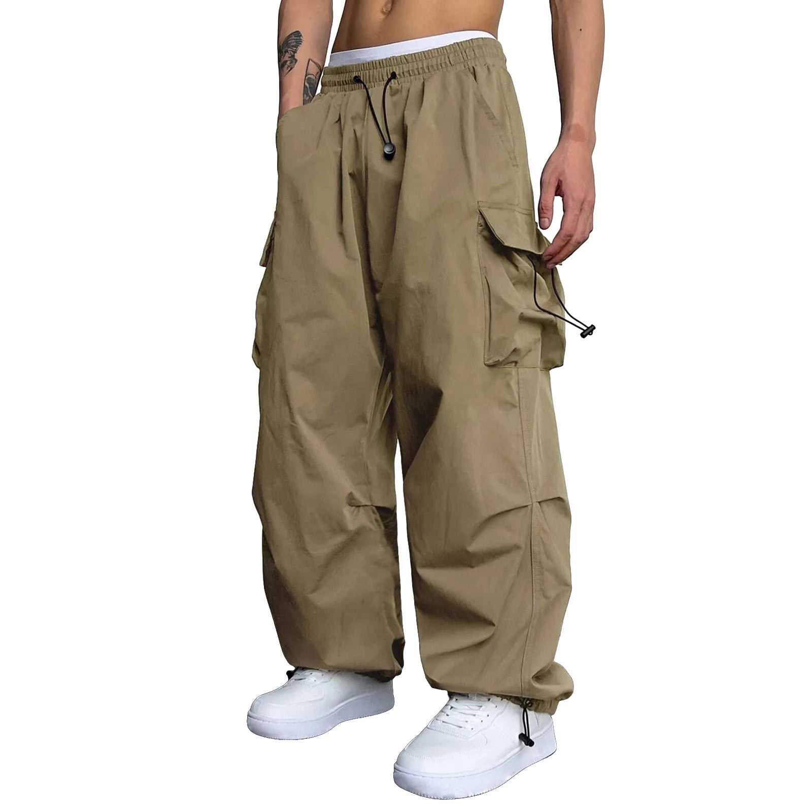 Oversized Cargo Pants Streetwear Vintage Baggy Pants Parachute Pants.