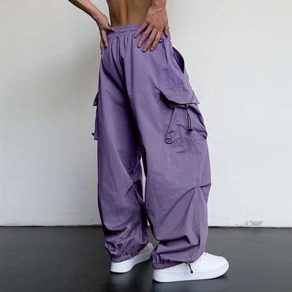 Oversized Cargo Pants Streetwear Vintage Baggy Pants Parachute Pants.
