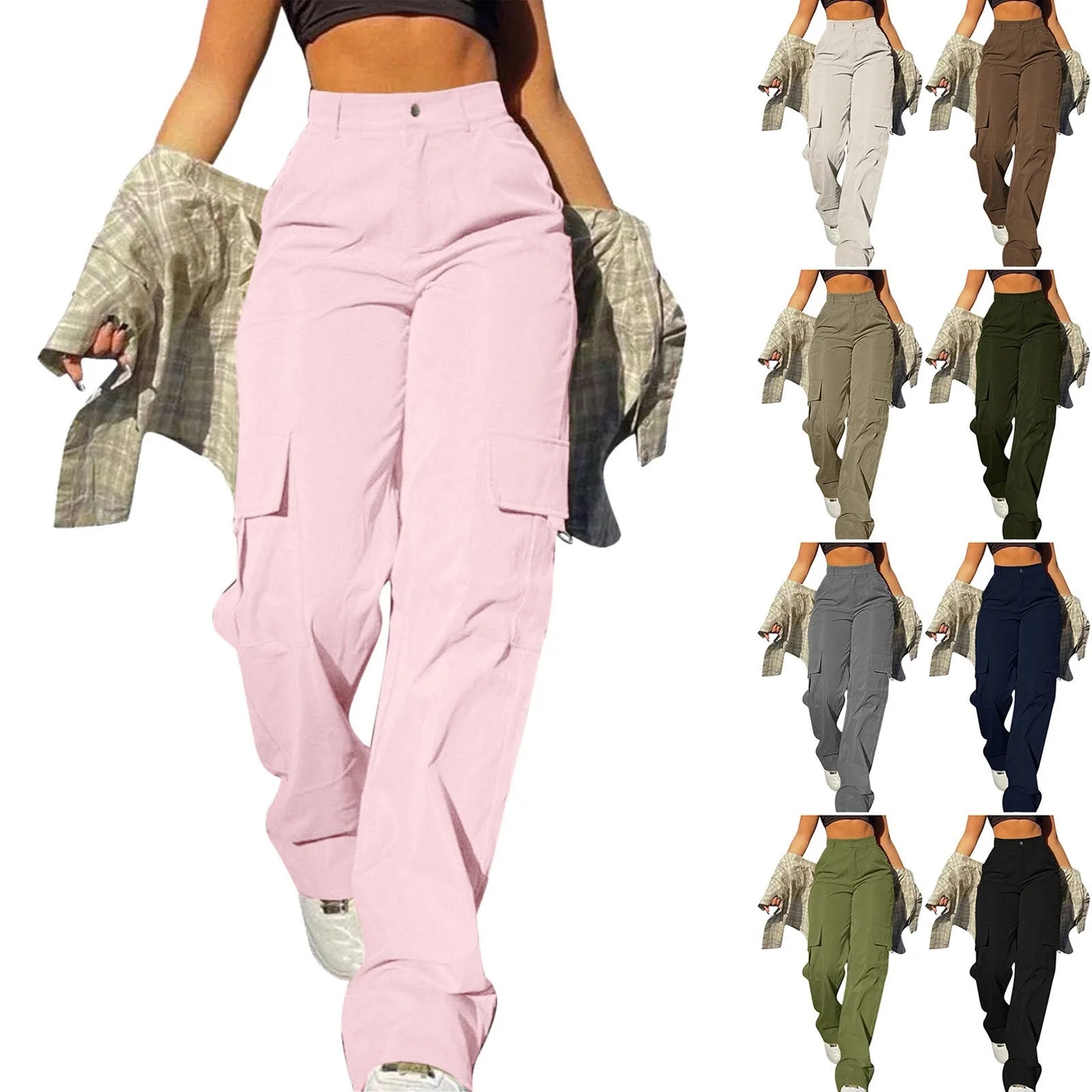 Straight Leg Cargo Pants.