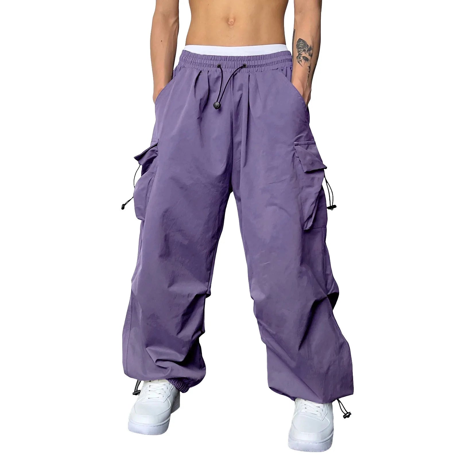 Oversized Cargo Pants Streetwear Vintage Baggy Pants Parachute Pants.
