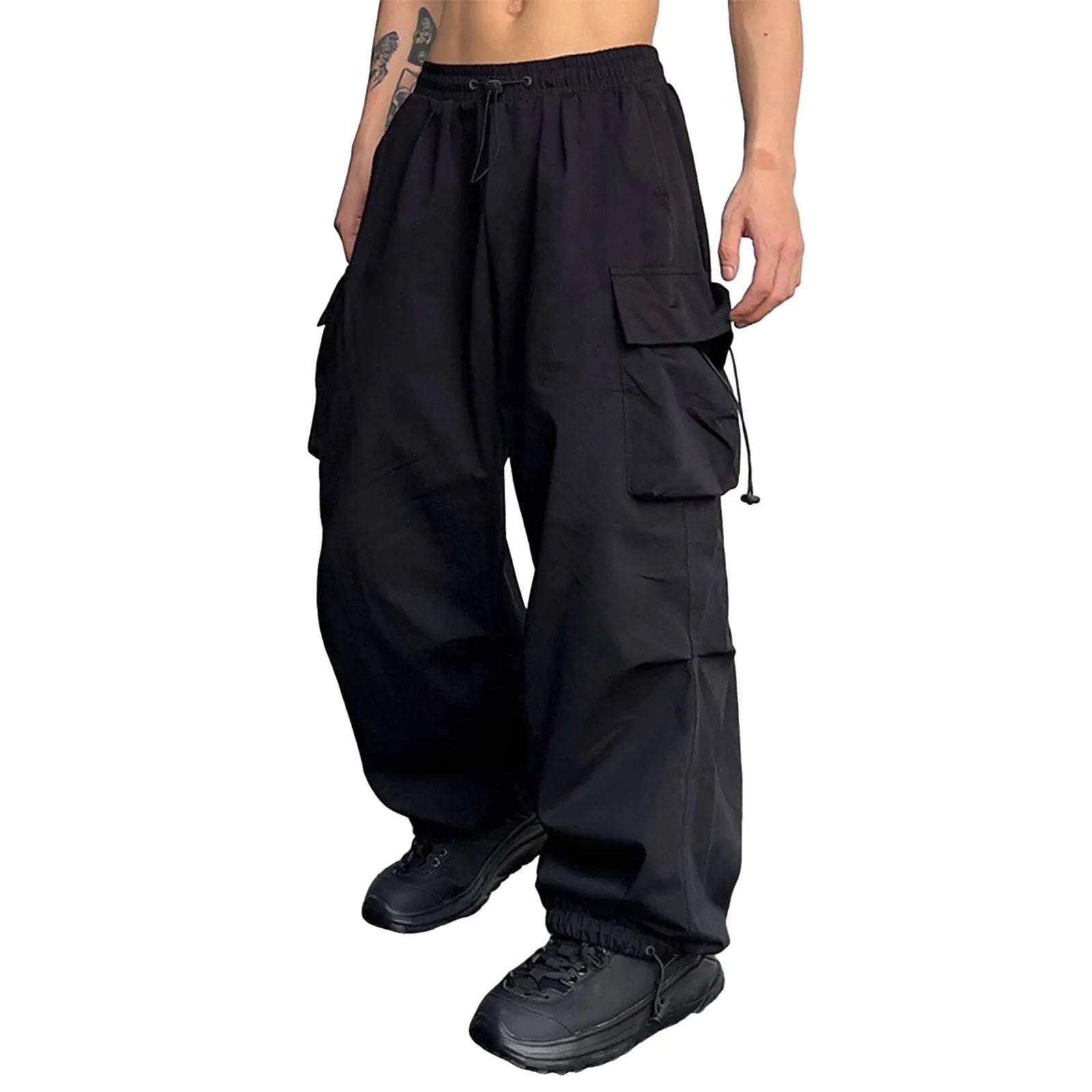 Oversized Cargo Pants Streetwear Vintage Baggy Pants Parachute Pants.
