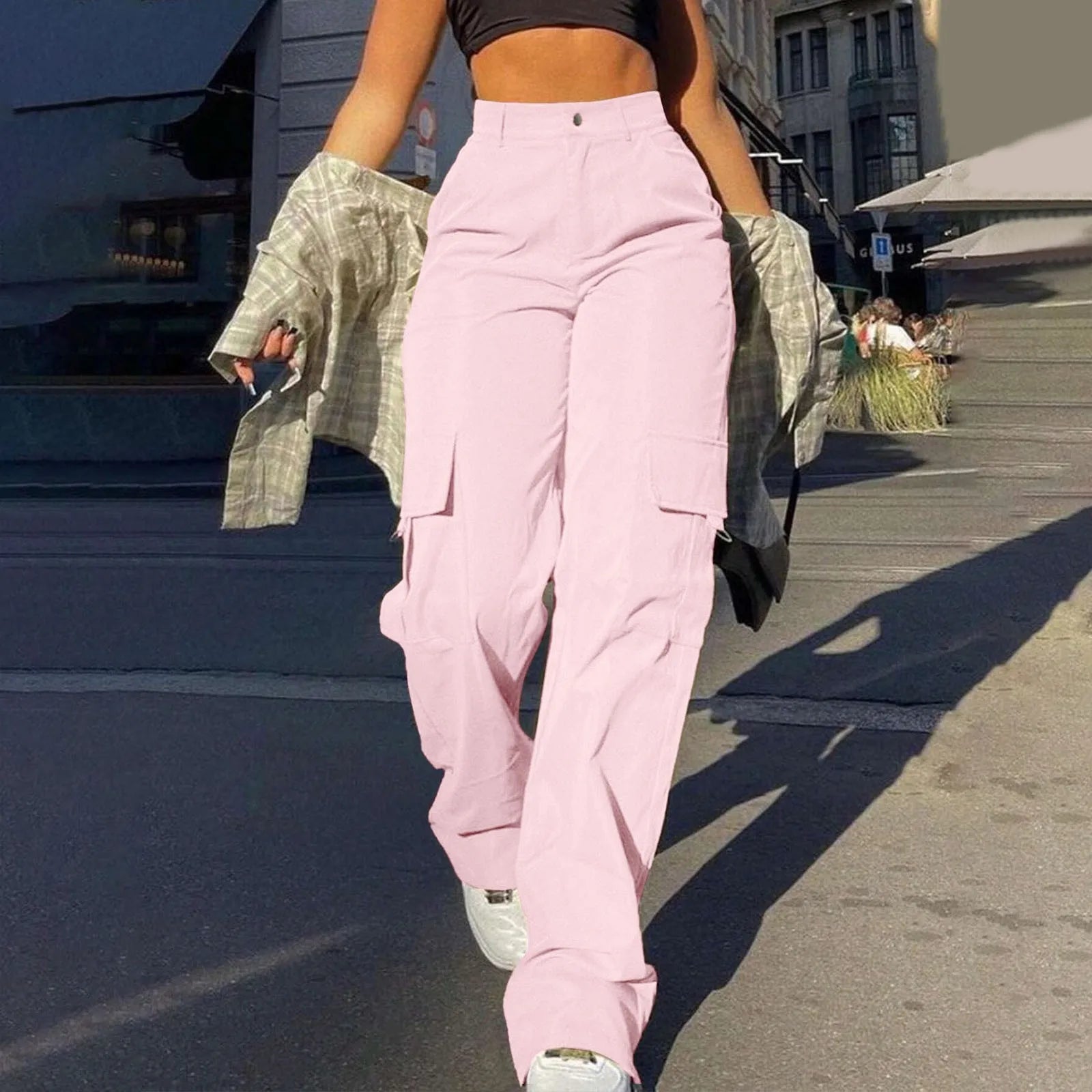 Straight Leg Cargo Pants.