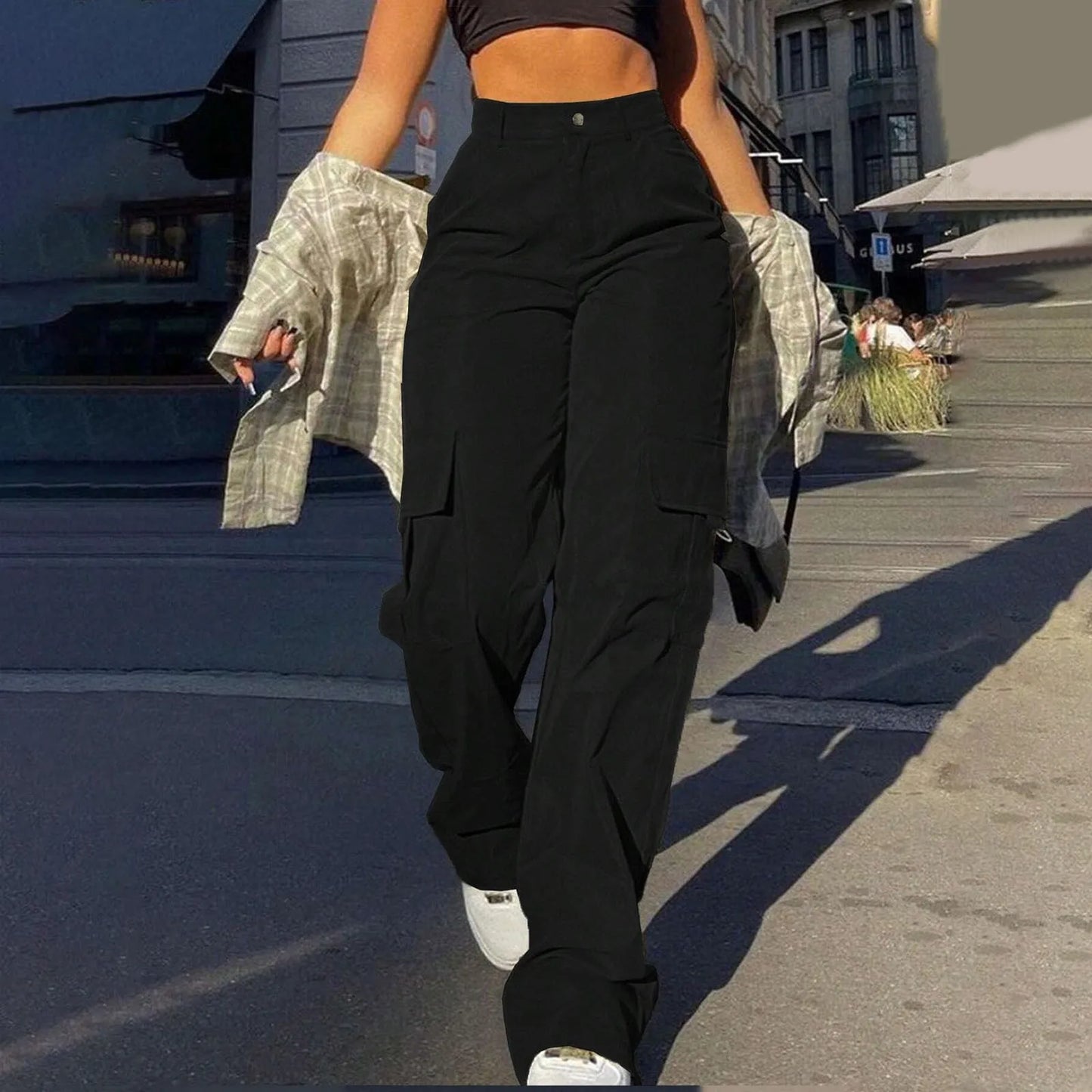 Straight Leg Cargo Pants.