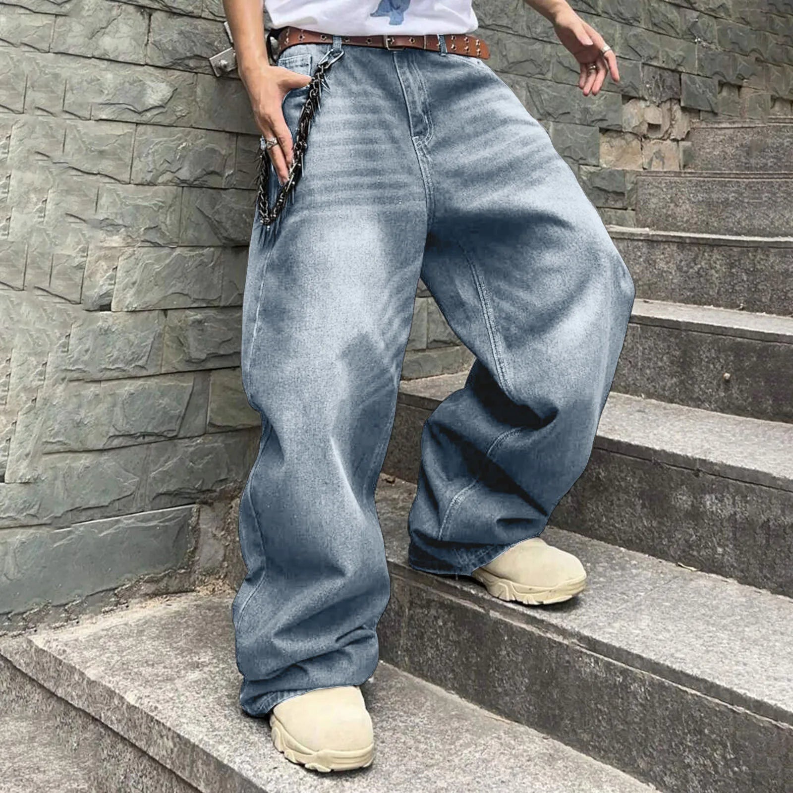 Vintage Baggy Denim Jeans.