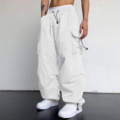 Oversized Cargo Pants Streetwear Vintage Baggy Pants Parachute Pants.