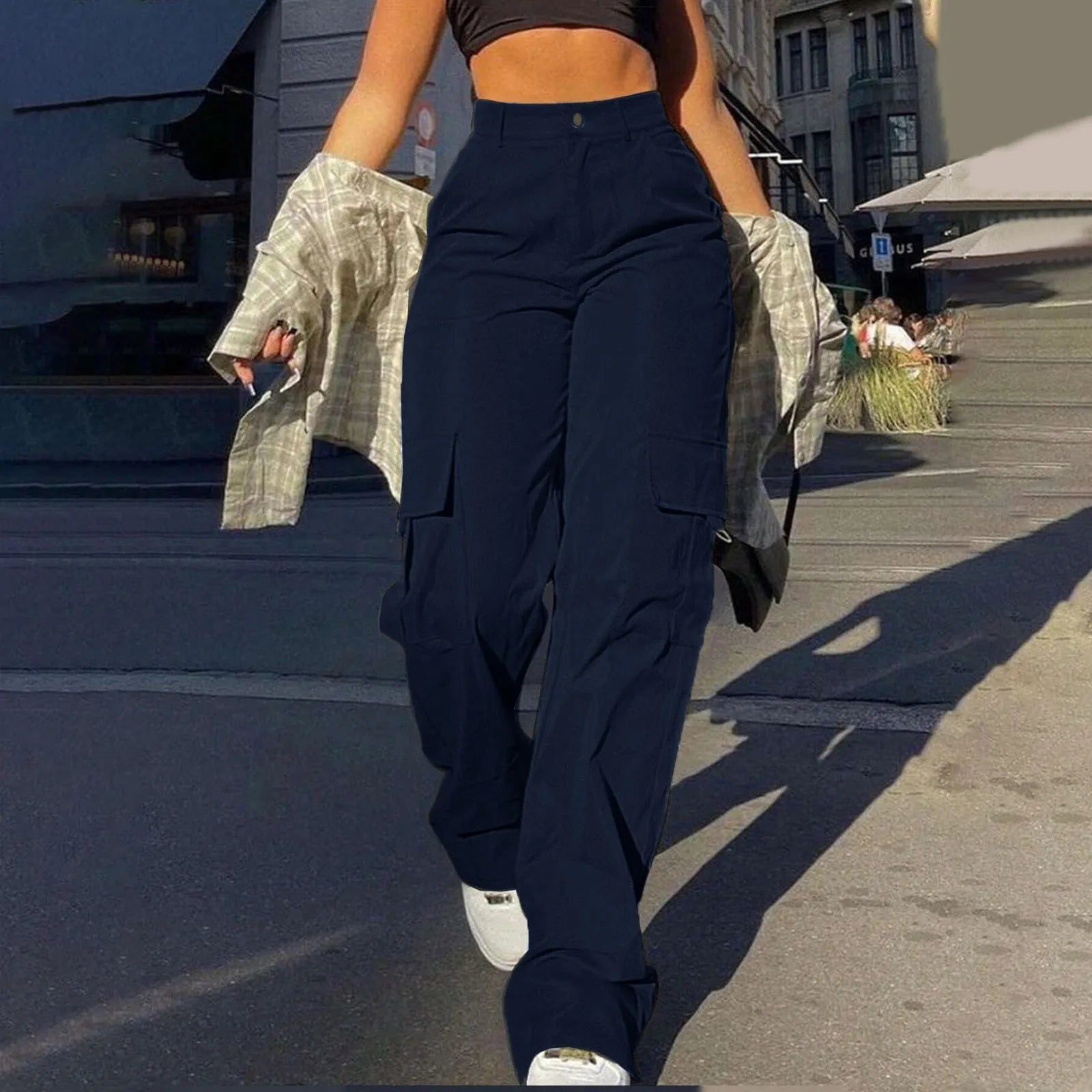 Straight Leg Cargo Pants.