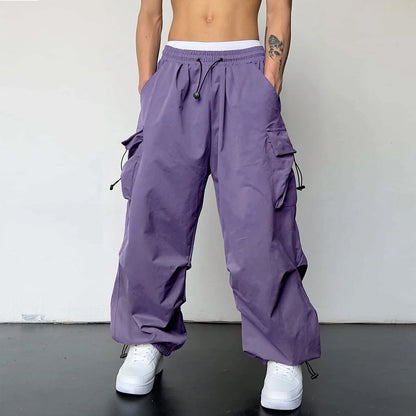 Oversized Cargo Pants Streetwear Vintage Baggy Pants Parachute Pants