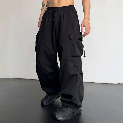 Oversized Cargo Pants Streetwear Vintage Baggy Pants Parachute Pants.