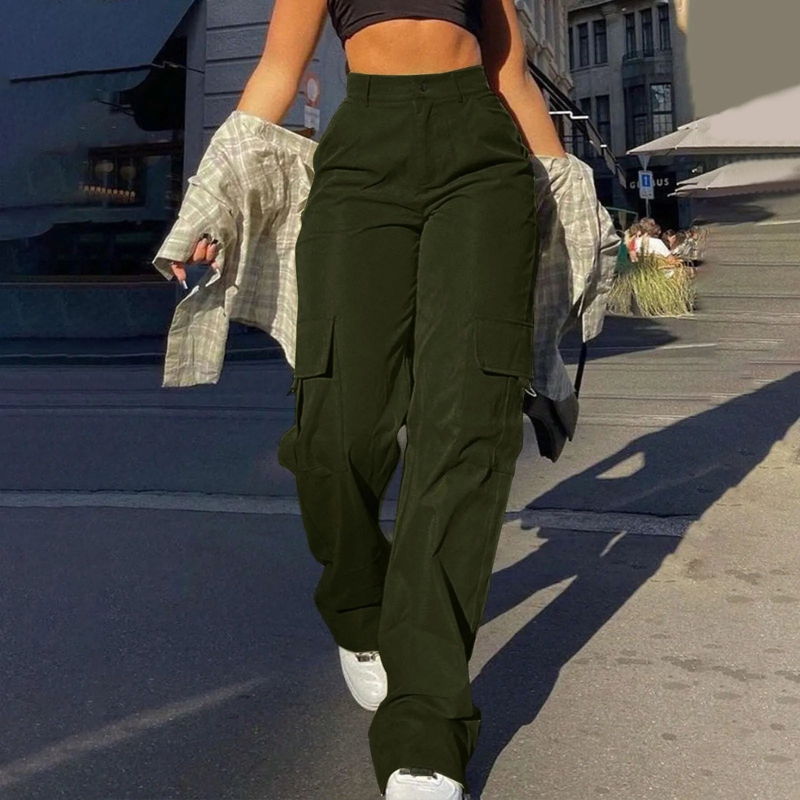 Straight Leg Cargo Pants.
