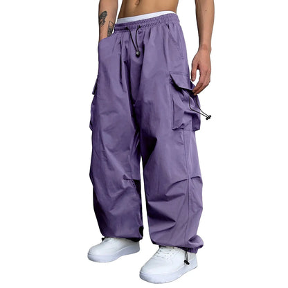 Oversized Cargo Pants Streetwear Vintage Baggy Pants Parachute Pants.