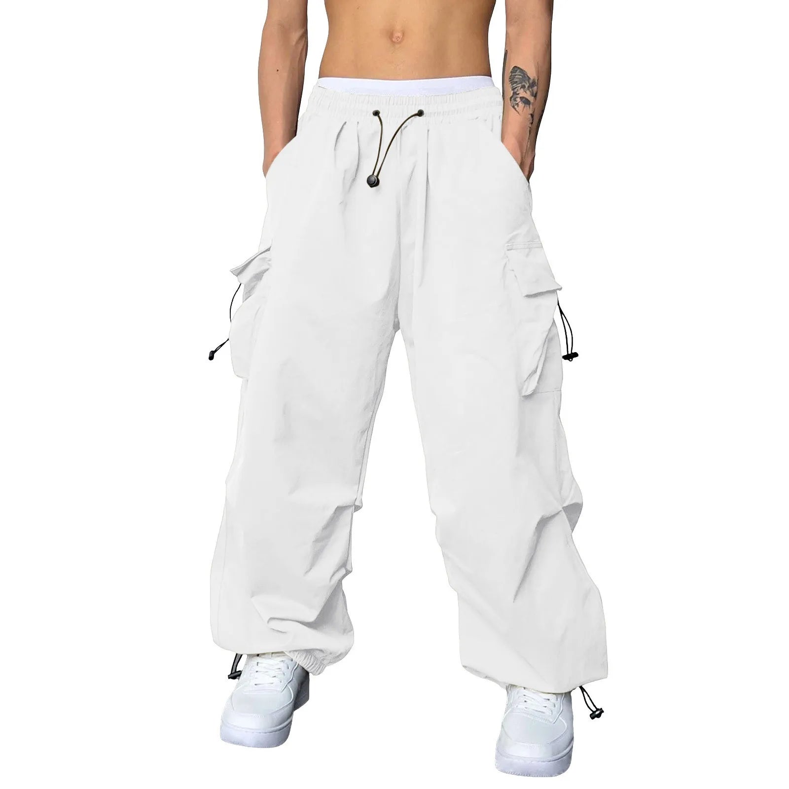 Oversized Cargo Pants Streetwear Vintage Baggy Pants Parachute Pants.