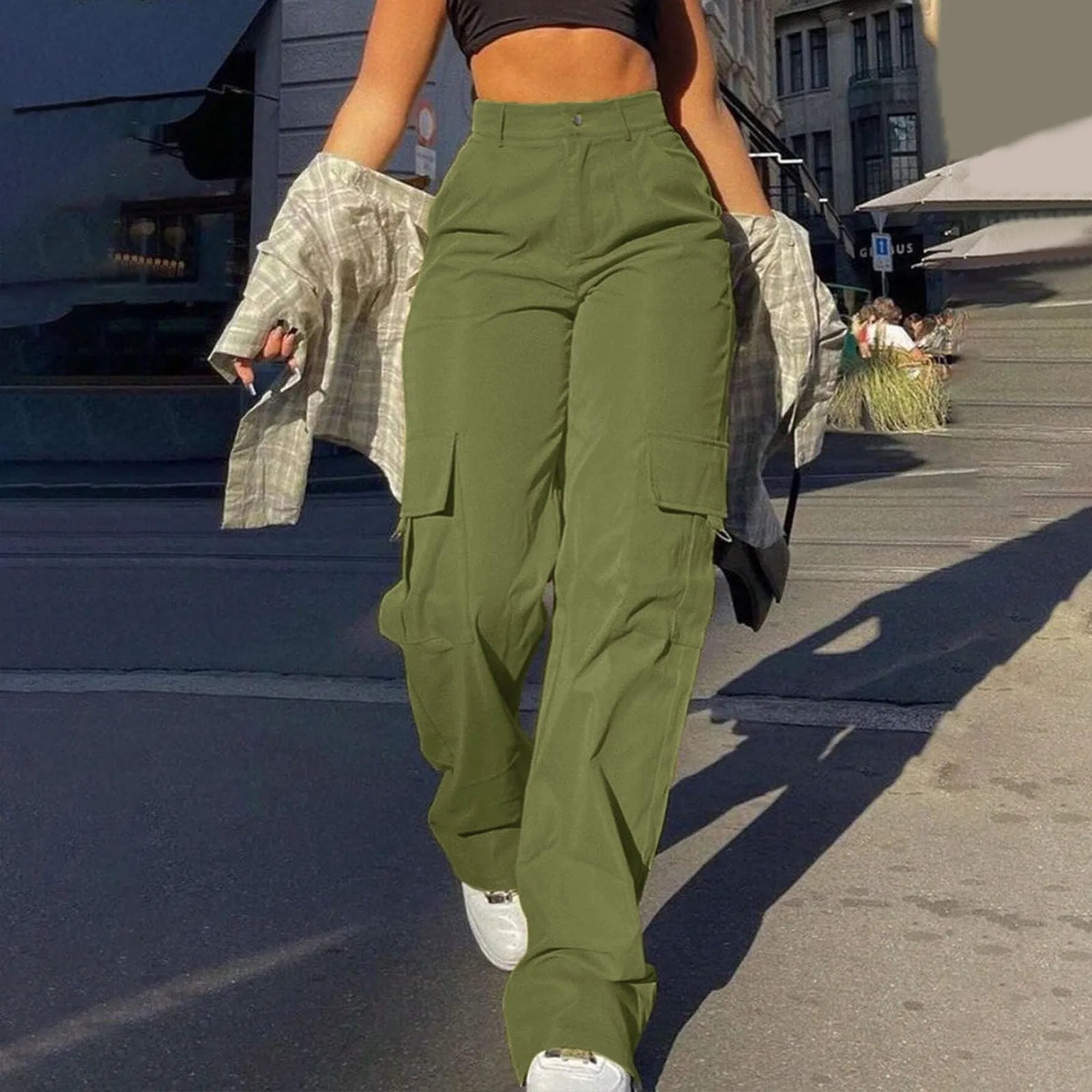Straight Leg Cargo Pants.