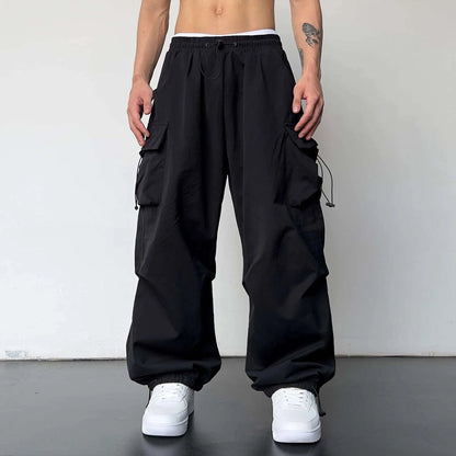 Oversized Cargo Pants Streetwear Vintage Baggy Pants Parachute Pants.