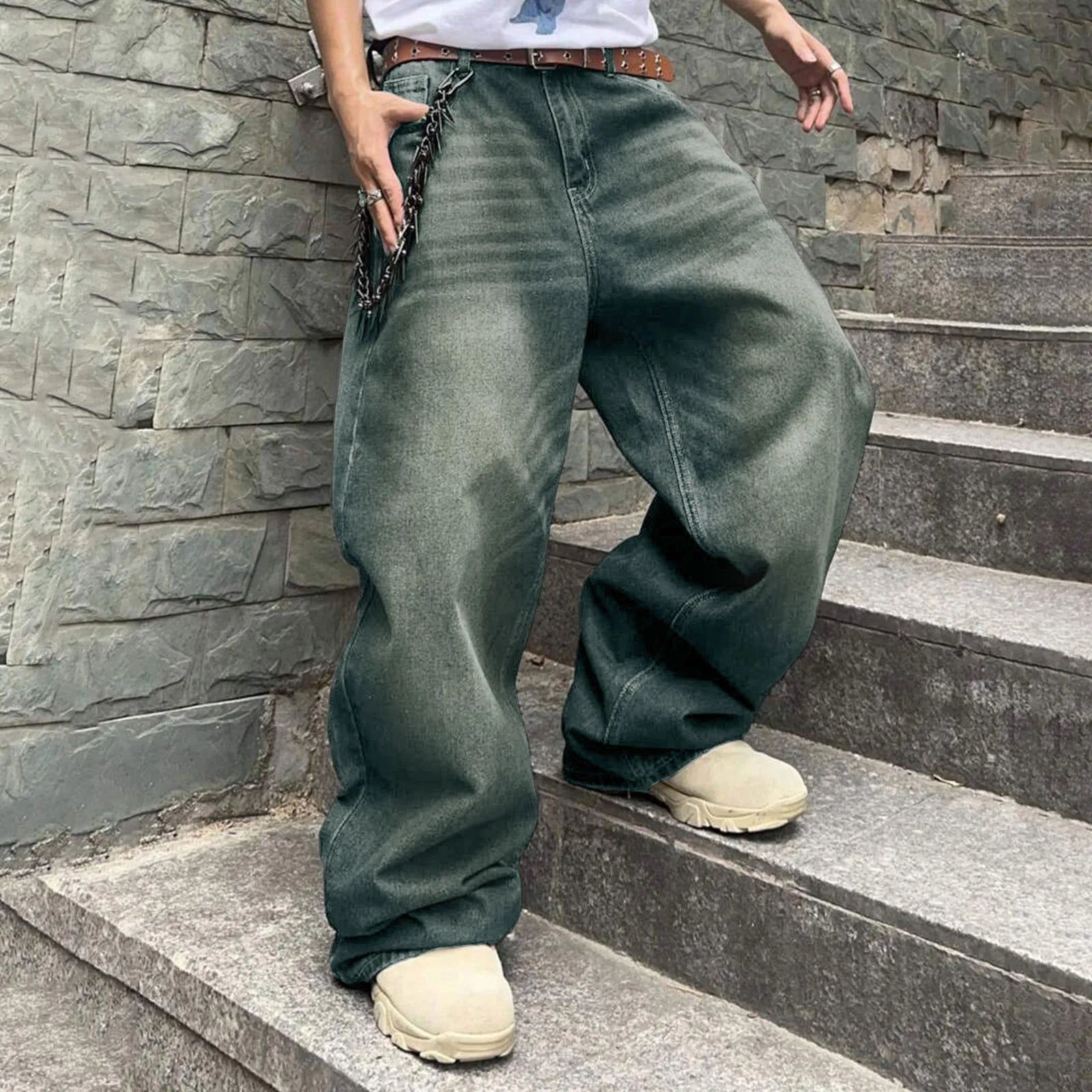 Vintage Baggy Denim Jeans.